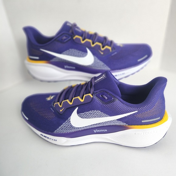 Nike Pegasus 41 Minnesota Vikings Purple Gold Running Shoes Sneakers NFL Mens 12 main image 10